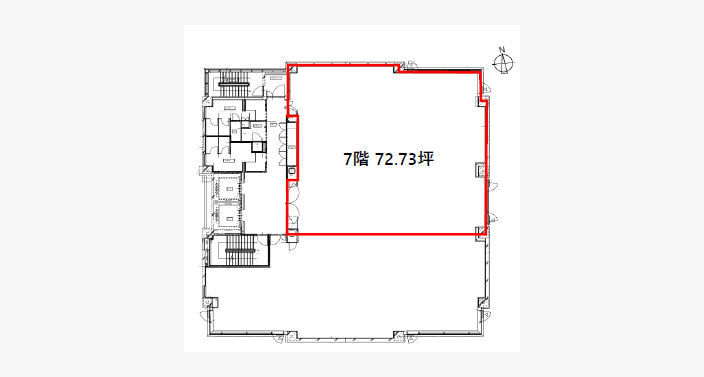 O/信濃橋東洋ビル/7F72.73T_平面図/20241016